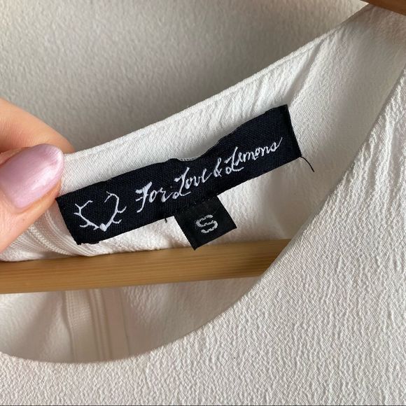 For Love & Lemons white pom pom tassel sleeveless lightweight romper jumpsuit - Picture 3 of 7